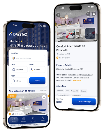 DayStaz App Mobile Mockup